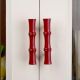 Red handmade Wooden Door Handles for Drawer and Dresser-1 Piece (5 Inches)